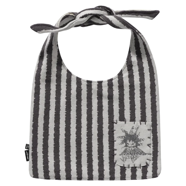 Hirono Whisper Within Crow Striped Knitted Drawstring Bag