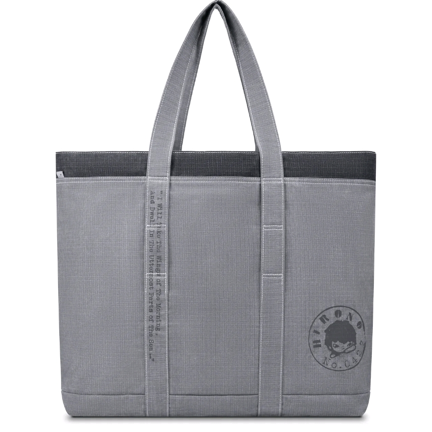 Hirono Living Wild Postmark Tote Bag Grey