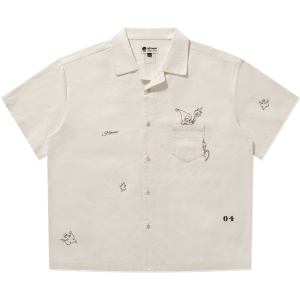 Hirono Whisper Within Inner Fortress Embroidery Short-Sleeve Shirt
