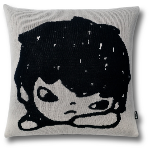 Hirono Living Wild Knitted Pillow Dark Grey