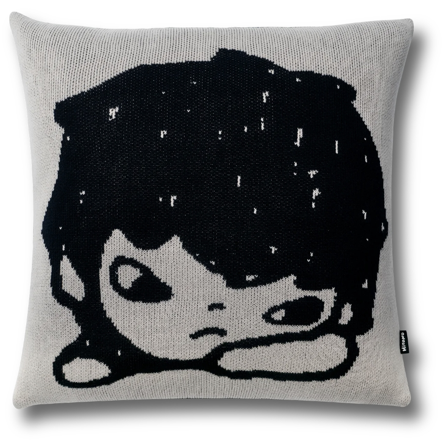 Hirono Living Wild Knitted Pillow Dark Grey