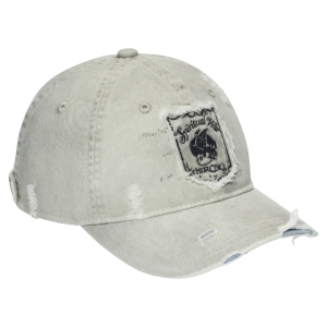 Hirono Final Whistle Patchwork Distressed Baseball Cap