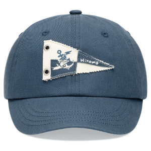 Hirono Living Wild Freedom Island Nautical Flag Patchwork Cap Blue