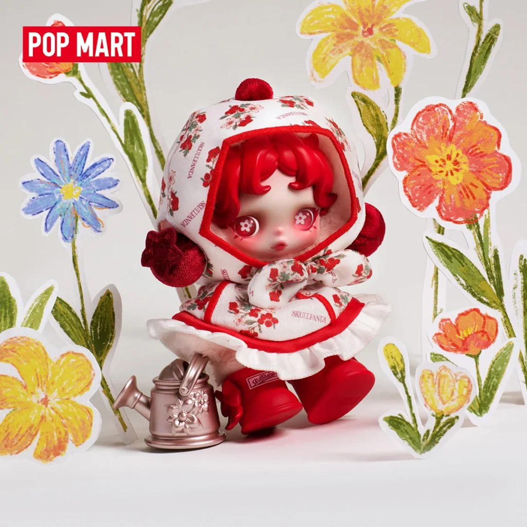 SKULLPANDA Amid Flowers Plush Doll Pendant