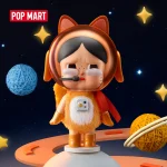Crybaby Orange Space Cat Figurine