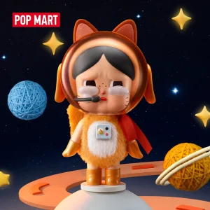 Crybaby Orange Space Cat Figurine