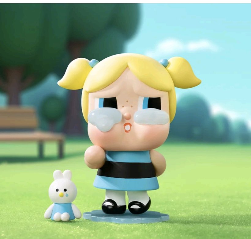 POP MART CRYBABY × Powerpuff Girls Series Blind Box Figures Toys