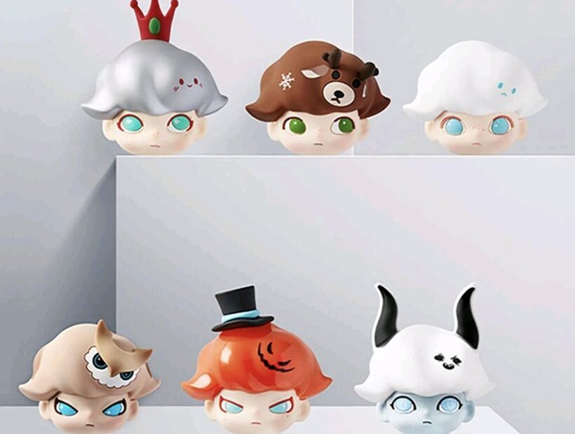 POP MART DIMOO Retro Series-Silicone Fridge Magnet Blind Box Figures Toys