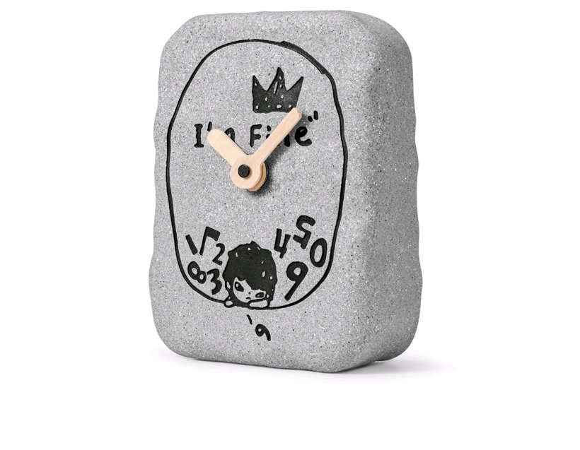 Hirono Living Wild-I'm Fine Cement Clock Ornament