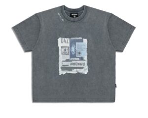 Hirono Living Wild Scrapbook T-shirt Cement Grey