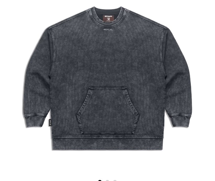 Hirono Living Wild Scrapbook Sweatshirt Washed Black
