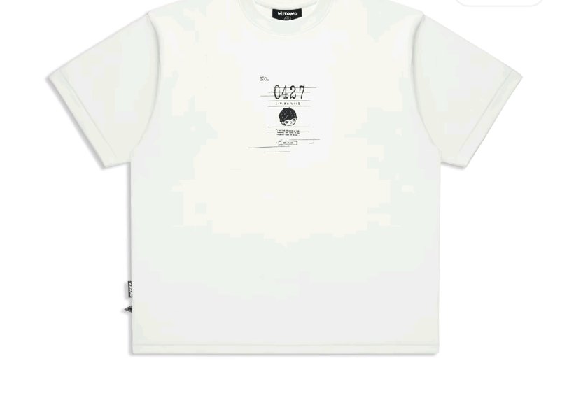 Hirono Living Wild Ticket Stub T-shirt White