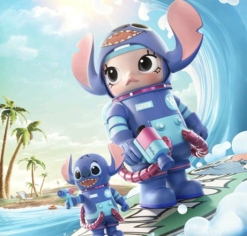 POP MART MEGA SPACE MOLLY 400% Stitch Toy Gift Figure