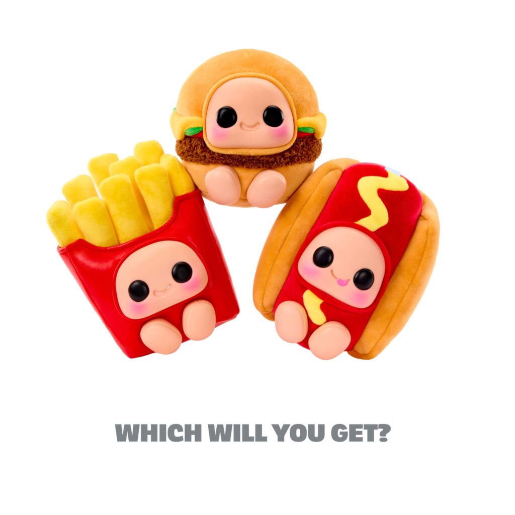 Hyojo Cuddlectibles Fast Food Series: Burger, French Fries, Hot Dog