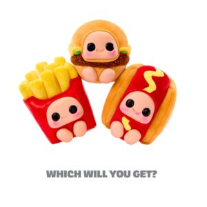 Hyojo Cuddlectibles Fast Food Series: Burger, French Fries, Hot Dog