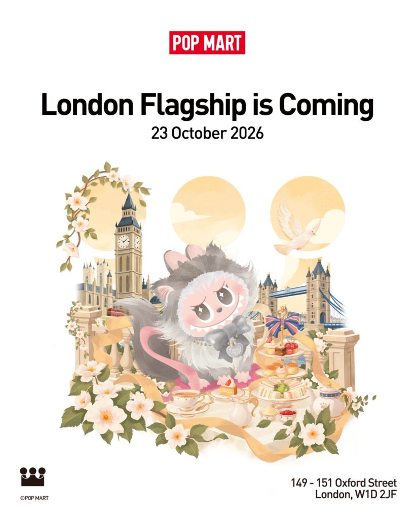 POP MART London flagship is coming, 23 October 2026, 149-151 Oxford Street