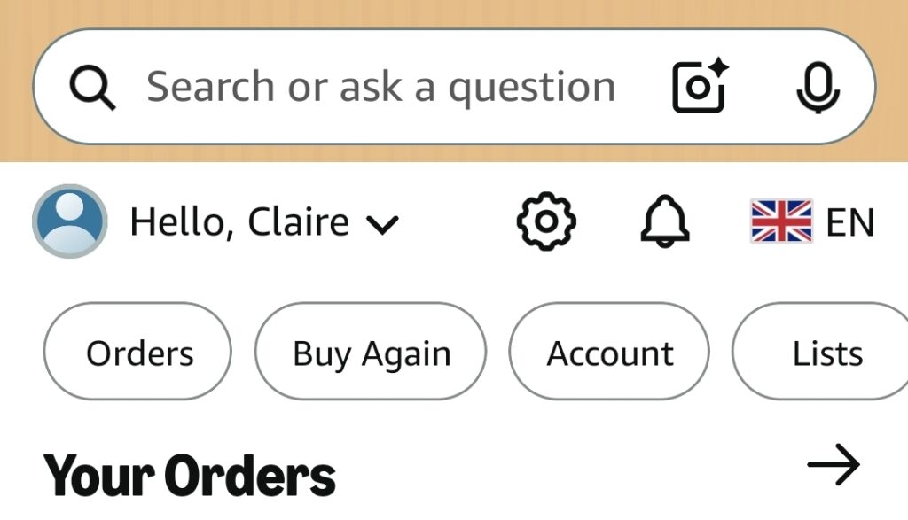 Amazon account switcher