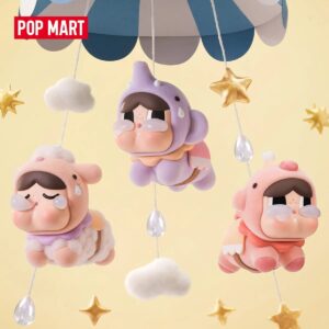 CRYBABY Crying Round n Round Series figures hanging from a carousel with clouds and stars