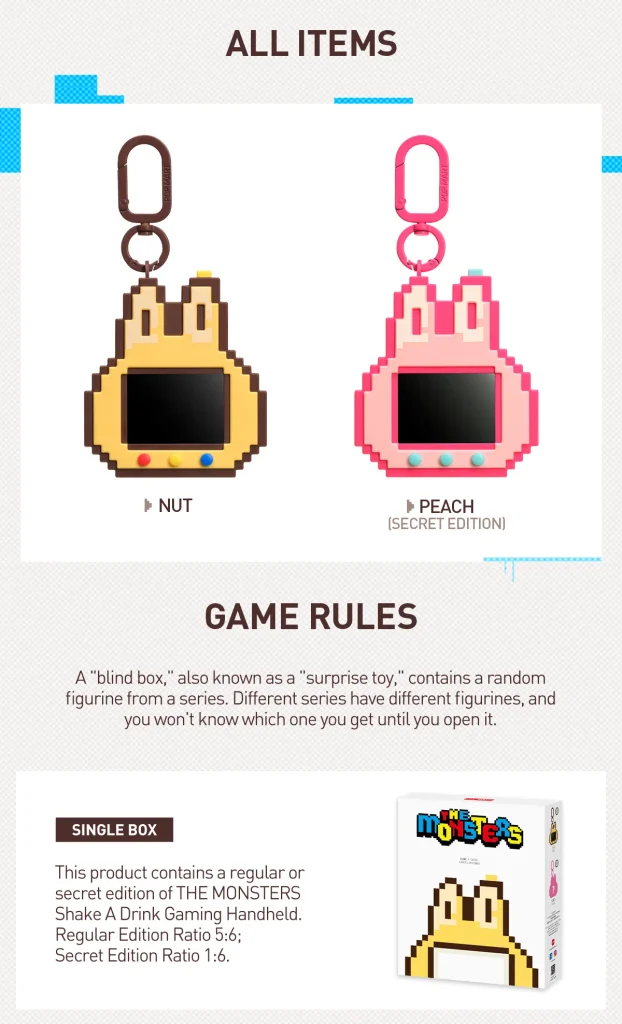 Labubu tamagotchi shake a drink secret